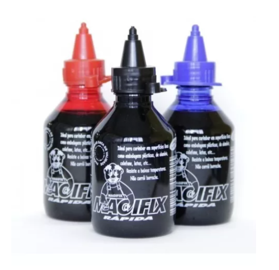 1 TINTA PLÁSTICA/SECAGEM RAPIDA MAGIFIX 120ML