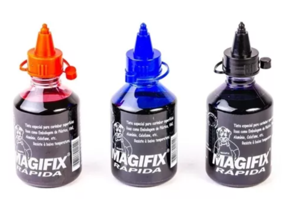 1 TINTA PLÁSTICA/SECAGEM RAPIDA MAGIFIX 120ML