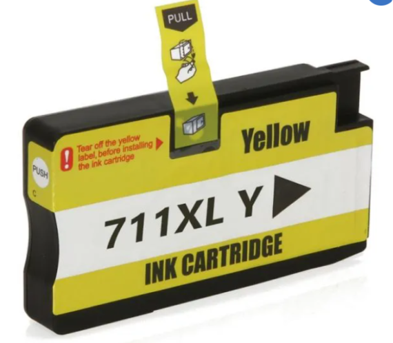 Cartucho de tinta HP 711 -  Amarelo Compatível