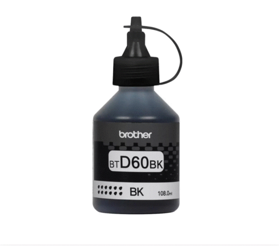 Tinta Cartucho Brother Preto ORIGINAL - BT D60BK