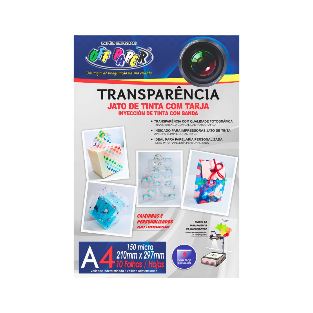 Essa transparência é ideal para uso em impressoras a laser ou jato de tinta, permitindo a impressão de documentos com alta definição. Com uma tarja de 150 micra, ela oferece maior resistência e durabilidade, evitando rasgos e danos durante o manuseio.